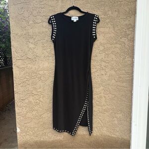 Joseph Ribkoff VTG Black Studded Dress, women’s 6
